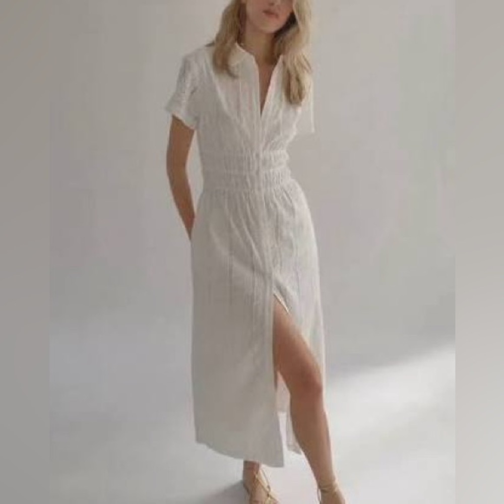 Hill House Home The Jamie Nap Dress - White Broderie Voile